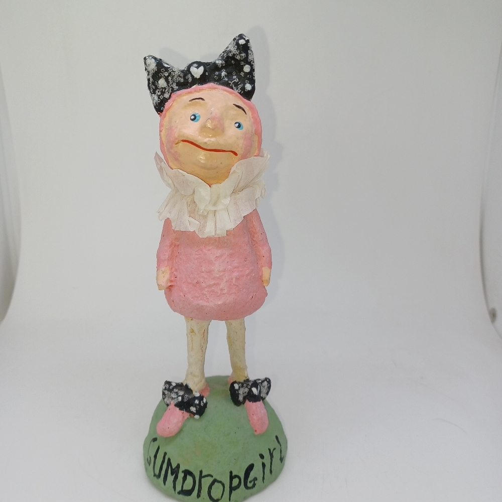 Vintage Debra Schoch Gum Drop Girl Figurine Gumdrop Pastel Collectable Art Doll